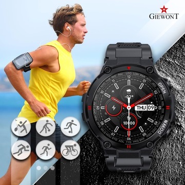 МУЖСКИЕ СМАРТ-ЧАСЫ GIEWONT Focus SmartCall GW430-1 — Карбон
