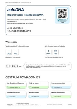 Jeep Cherokee V 2018 Jeep Cherokee 2.4i 182PS ZAREJESTROWANY Serwis, zdjęcie 22