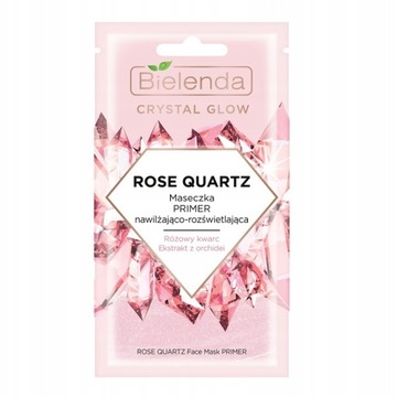 Bielenda Crystal Glow Rose Quartz Maska 1szt