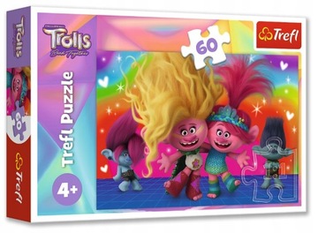 Puzzle Trefl Trolls Przyjacielskie Trolle 60 el.