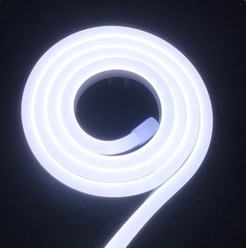 NEON LED 12V SILICONE 6X12 R1 BIAŁY ZIMNY IP67