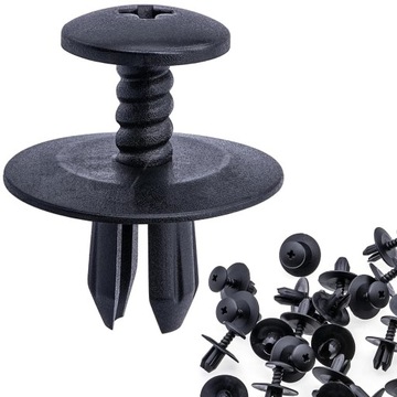 10X BMW MINI SPINKI KOŁKI NADKOLA OSŁONY SILNIKA 51481915964, 51480141017