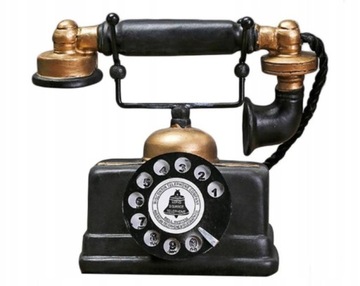 Stary Retro Telefon Stacjonarny Ornament