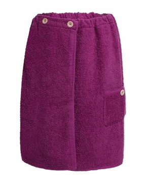 SAUNA KILT 100% BAWEŁNA ŚLIWKA MĘSKI 50/140 GUZIK