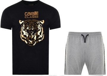 ZESTAW CAVALLI CLASS D001054-B001 T-SHIRT SPODENKI