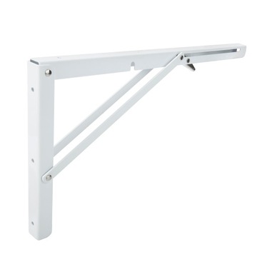 ОПОРА УГЛОВАЯ ПОД ПОЛКУ СТОЛА СКЛАДНАЯ ВЕРХНЯЯ БЕЛАЯ 200 мм 1 шт.