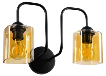 NOWOCZESNA SZKLANA LAMPA ŚCIENNA KINKIET LOFT LED