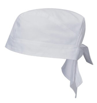 Bandana Szefa Kuchni Biała Uniwersalna