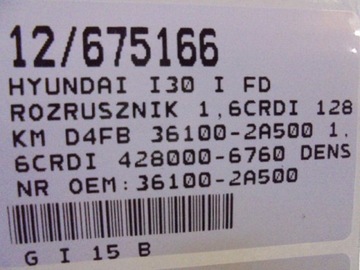 I30 I STARTÉR 36100-2A500 1,6CRDI 428000-6760