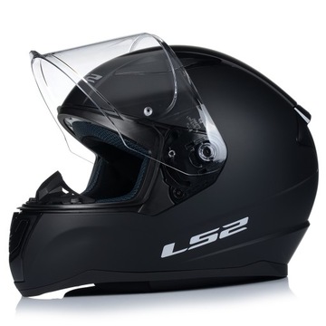 KASK MOTOCYKLOWY | LS2 FF353 BLACK MATT | INTEGRALNY SYSTEM PINLOCK