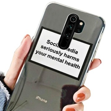 etui do Redmi Note 8 PRO case modne SOCIAL +szkło