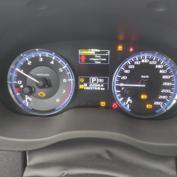 SUBARU LEVORG BUDÍKY PŘÍSTROJOVÁ DESKA EVROPA