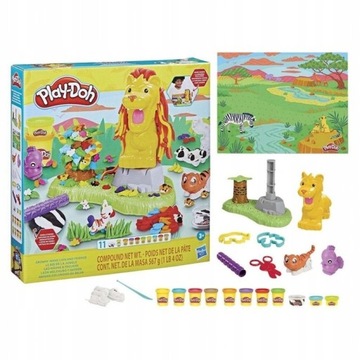 Ciastolina PLAY-DOH LEW i Przyjaciele z Dżungli Hasbro F7221 3+