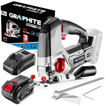 GRAPHITE WYRZYNARKA AKUMULATOROWA 58G011 DREWNA METALU 18V LI-ION + 6Ah