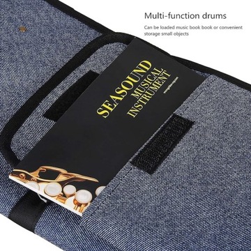 БОЛЬШАЯ СУМКА ДЛЯ БАРАБАННЫХ БИТ MUGIG, ВМЕСТИМОСТЬ ДО 12 ПАР КАЛОЧЕК