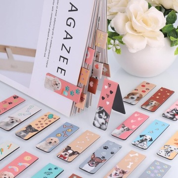 30 ЗАКЛАДОК ДЛЯ КНИГ ДЕТСКАЯ КНИГА ЖИВОТНЫЕ СОБАКИ УЧИТСЯ ЧИТАТЬ