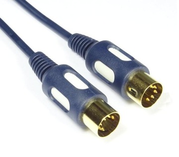 kabel AUDIO DIN545 - DIN545 ( DIN 5 ) Vit - 1,0 m