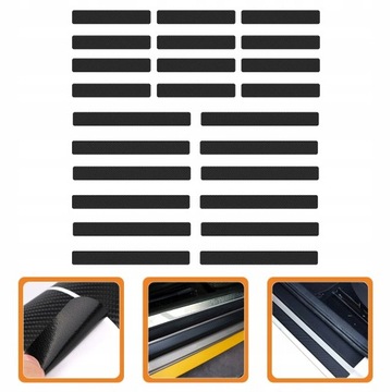 24 шт. Защитная пленка для порога из углеродного волокна