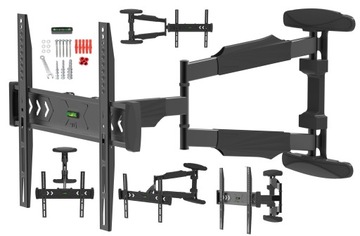 DŁUGI 71cm Uchwyt na telewizor 32 39 40 42 43 48 49 50 55 cali Wieszak TV