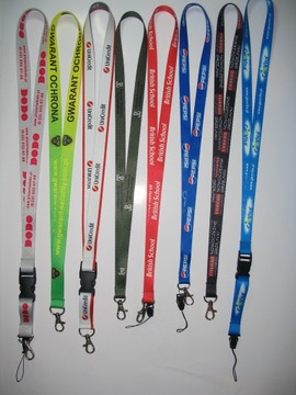 Smycze reklamowe DWUSTRONNE logo 20mm 100 szt.