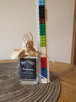 10 sztuk butelka mała 100 ml etykiety foliowe Duch Puszczy naklejki