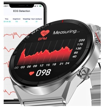 МУЖСКИЕ СМАРТЧАСЫ ELEGANT WATCH ПОЛЬСКОЕ МЕНЮ ВЫЗОВЫ PL SPORT PULS NFC