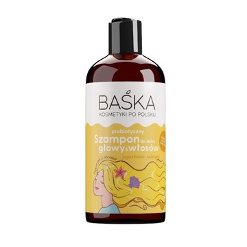 BAŚKA prebiotyczny Szampon jogurtowo mleczny włosy przetłuszczające 500 ml