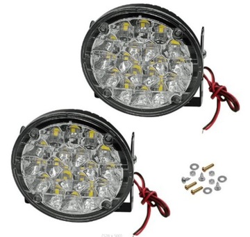 Круглые светодиодные фары дальнего света E4 RL 9CM DRL лампы