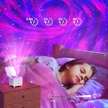Projektor gwiazd lampka nocna APLIKACJA PILOT USB