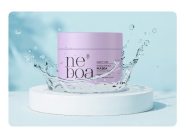 NEBOA Маска для ламинирования волос Glossy Hair 300мл с разглаживающим тканевым эффектом