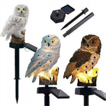 OZDOBNA LAMPKA SOLARNA LED SOWA