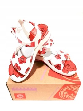 Buty Sandałki dziecięce dziewczęce Róże Gezer 32