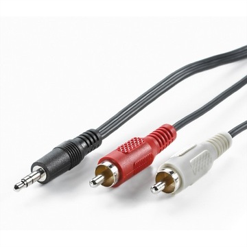 Kabel przewód 3,5 mm M - Cinch 2xM 1,5m