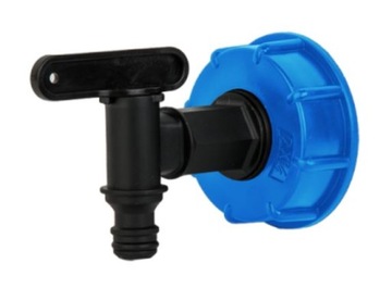 Zawór 3/4 z nakrętką do ZBIORNIKA IBC 1000L CZ+N