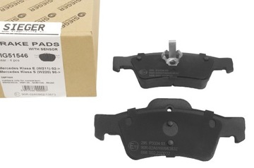 Колодки тормозные ЗАДНИЕ Mercedes E CLASS 02-09 W211