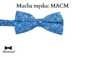 Мужские подтяжки и галстук-бабочка василькового цвета ВЫКРОЙКИ НА ВЫБОР!