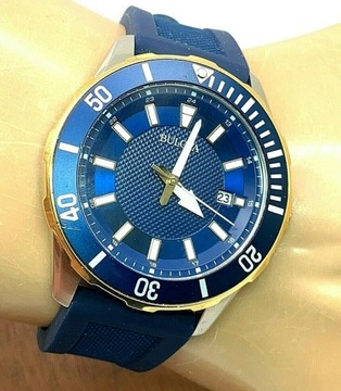 ORYGINALNY ZEGAREK BULOVA 98B345 DIVER GOLD WR100