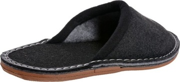 ТАПОЧКИ МУЖСКИЕ ИЗ ПАЛЬСКОГО ВОЙЛА черные 45