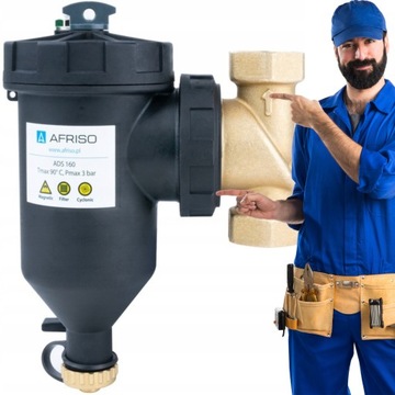 AFRISO SEPARATOR ZANIECZYSZCZEŃ ADS 160 - DN25 - 1