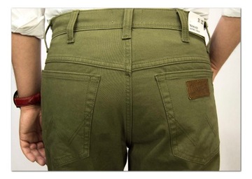 Wrangler Texas Green męskie spodnie jeansy W33 L30