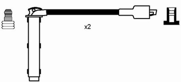 KABEL ZAPALOVACÍ NGK 7705 RC-RV1202