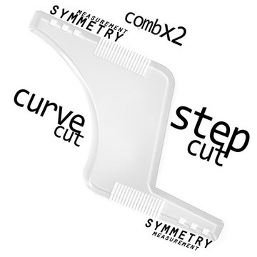 Двусторонний гребешок для стрижки волос на лице.