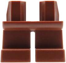 LEGO nogi / nóżki figurki - krótkie brązowe