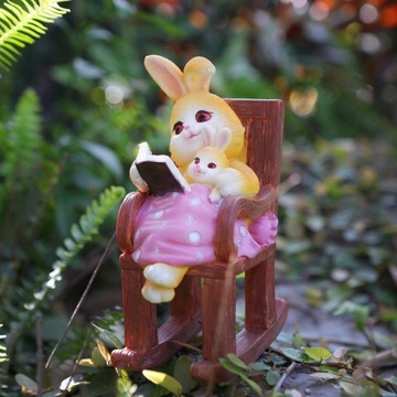 Статуя кролика для родителей и детей, поделки из жизни