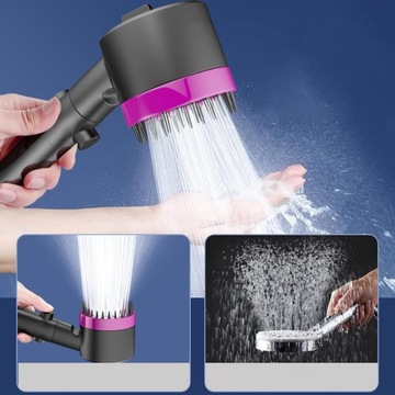 RĘCZNA SŁUCHAWKA PRYSZNICOWA Z TRZYSTOPNIOWĄ REGULACJĄ I FILTREM