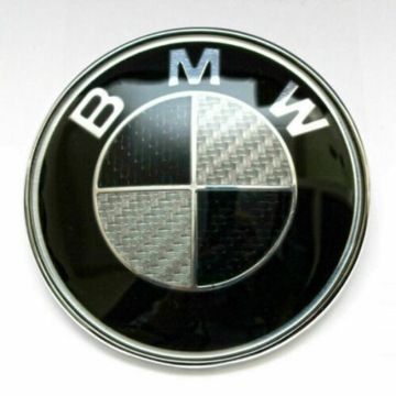 BMW EMBLEMAT NA KIEROWNICE ZNACZEK 45MM CARBON