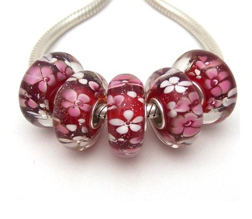 CHARMS ZAWIESZKA KORALIK SZKŁO MURANO BEADS