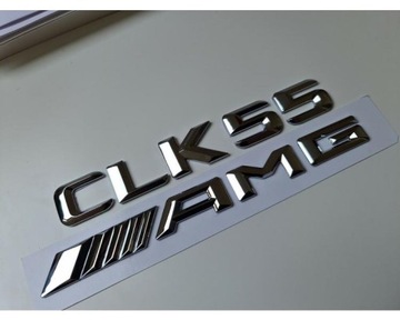 CLK55 AMG STŘÍBRNÁ CHROM PÍSMENO Z ČÍSLO  ZADNÍHO KUFRU
