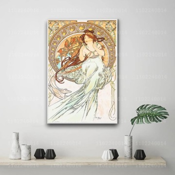 Plakat na płótnie Alphonse mucha artysta dekoracyj