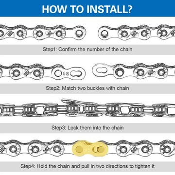 10-скоростная золотая велосипедная цепь